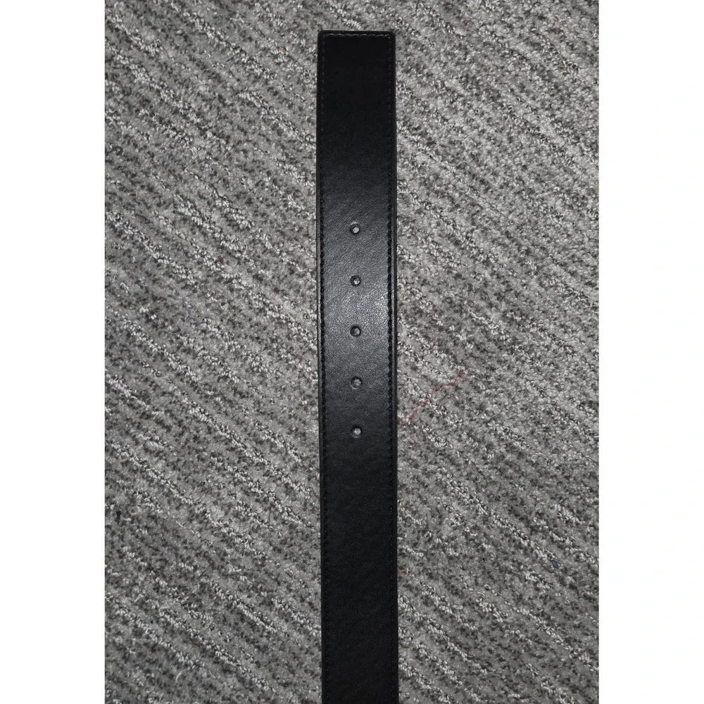 True Religion Mens Reversible Belt Black Tan Monogram Horseshoe Buckle Size 36‎